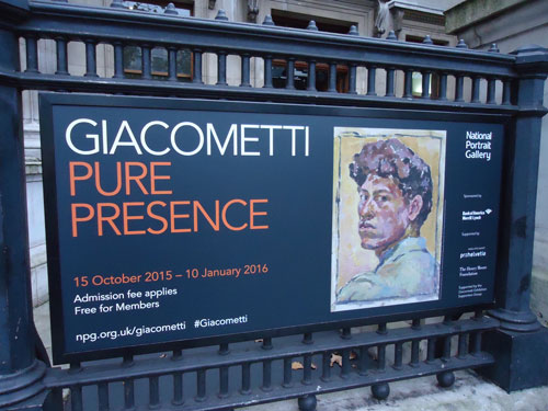 Giacometti: Pure Presence at The National Portrait  Gallery