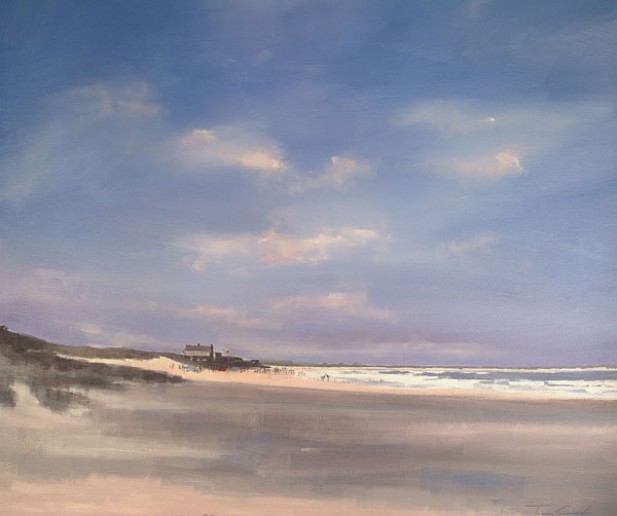 Brancaster Beach View Past Club House by Tom Cringle