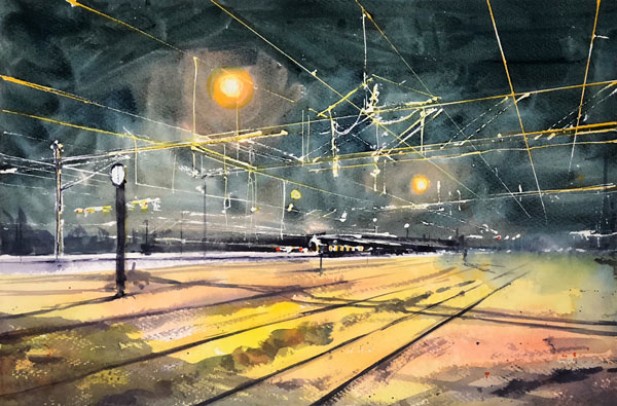 Swedish Rail in Yellow by Henry Jones