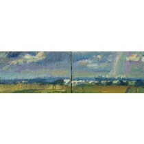 Landscape with Rainbow (2 panels)