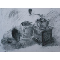 Coffee Grinder and Cups